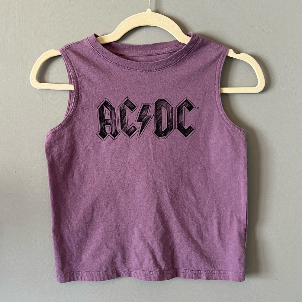 AC DC Girls Muscle Tank